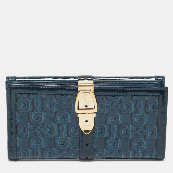 Gucci Handbags - Gucci Blue Horsebit Embossed Patent #182046G20B